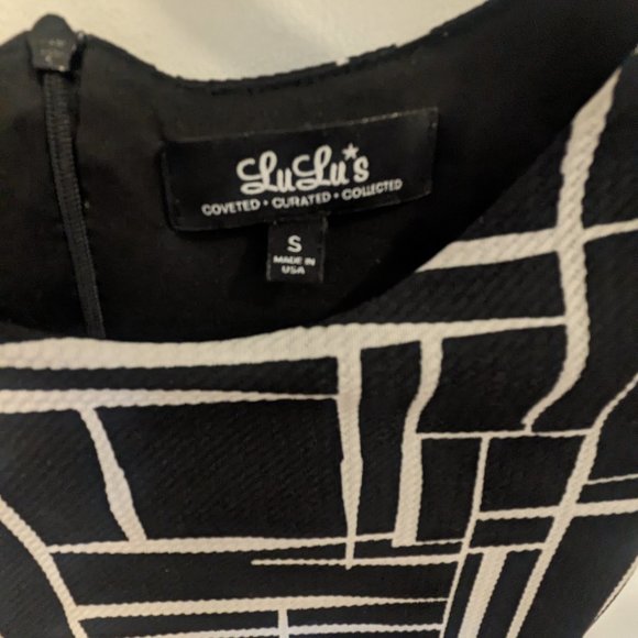 Lulu's black and white dress - Picture 3 of 3